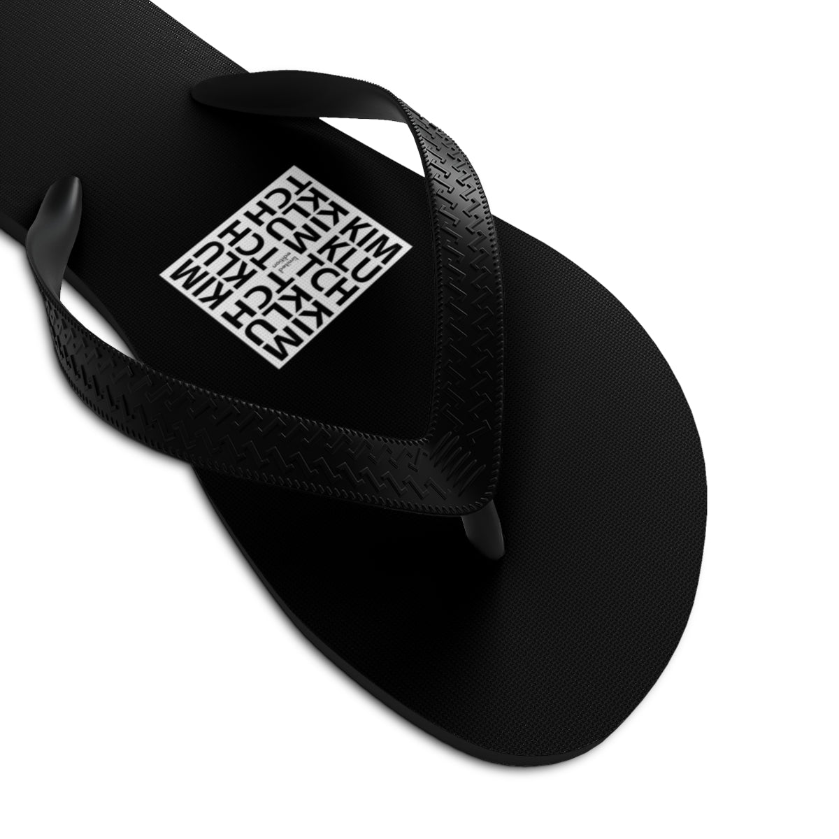 Kim Klutch Black Unisex Flip-Flops