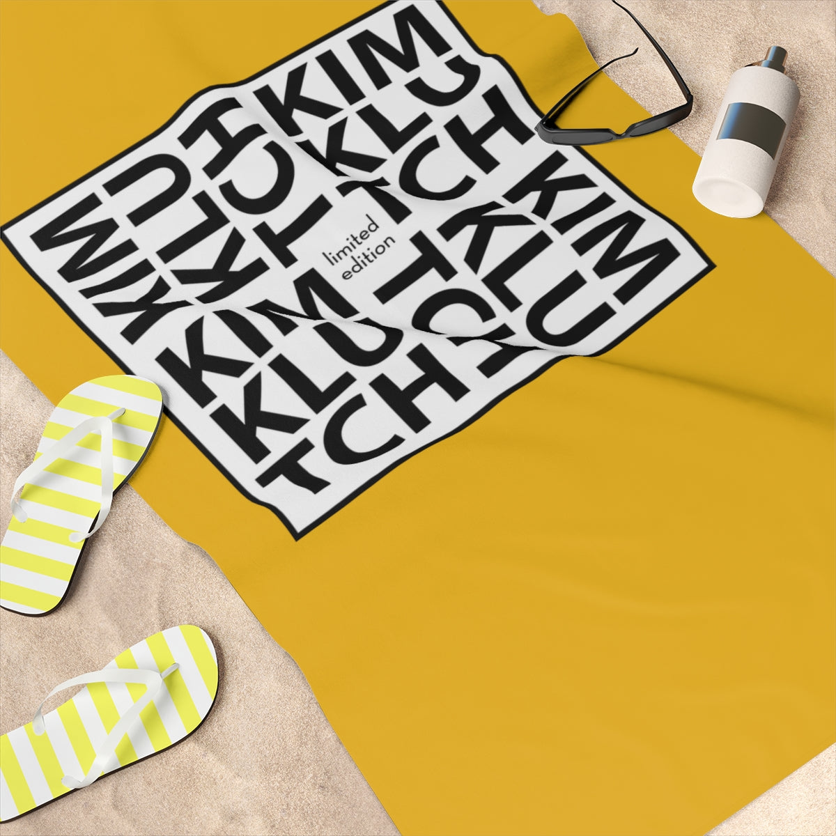 Kim Klutch Designer Beach Towel, 30x60