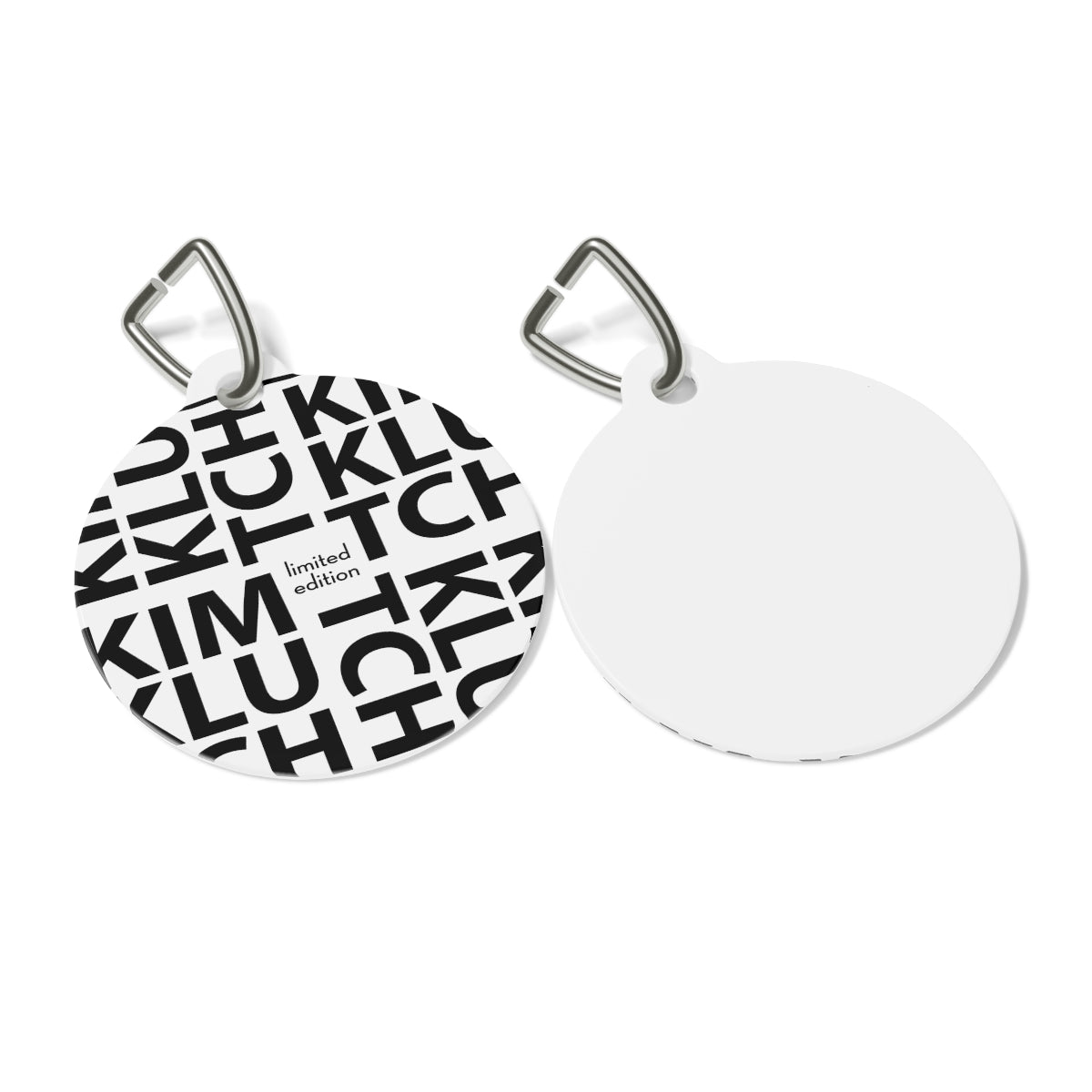 Kim Klutch Overprint Designer Pet Tag