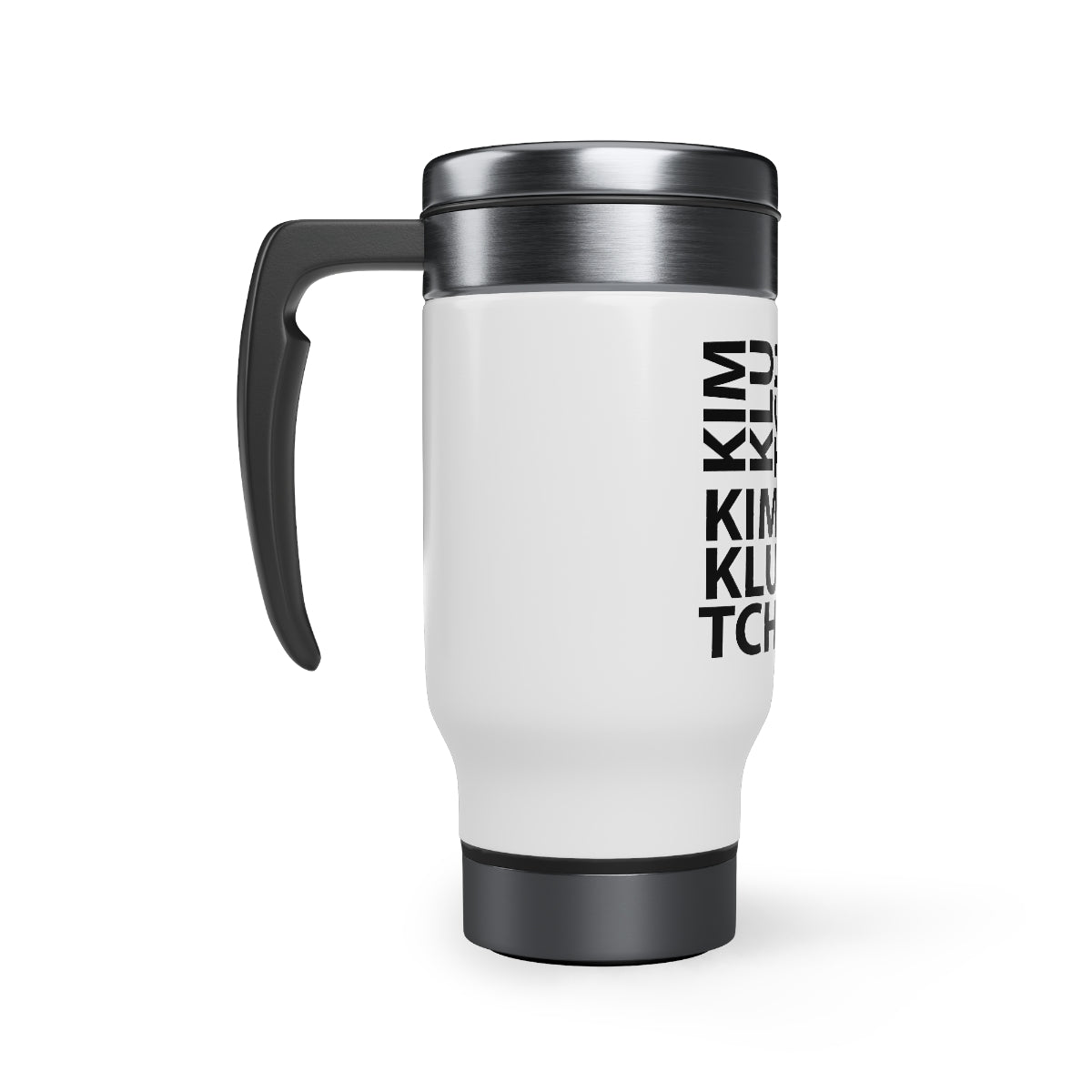 Kim Klutch Stainless Steel Travel Mug with Handle, 14oz