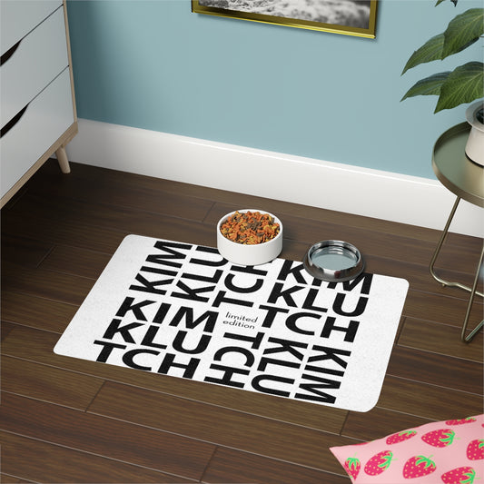 Kim Klutch Designer Pet Food Mat (12x18)