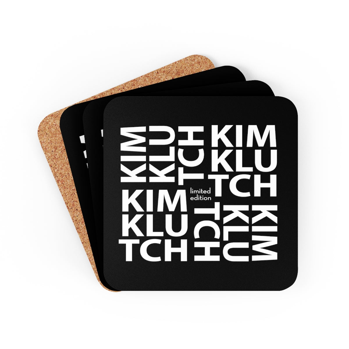 Kim Klutch Corkwood Coaster Set