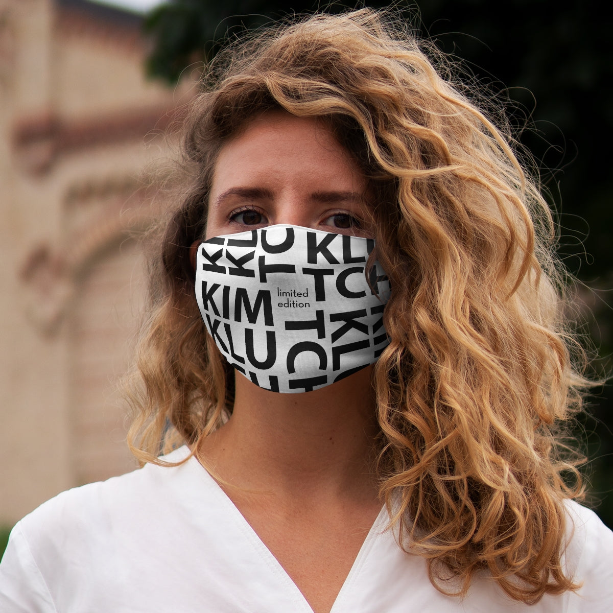 Kim Klutch Overprint Snug-Fit Polyester Face Mask