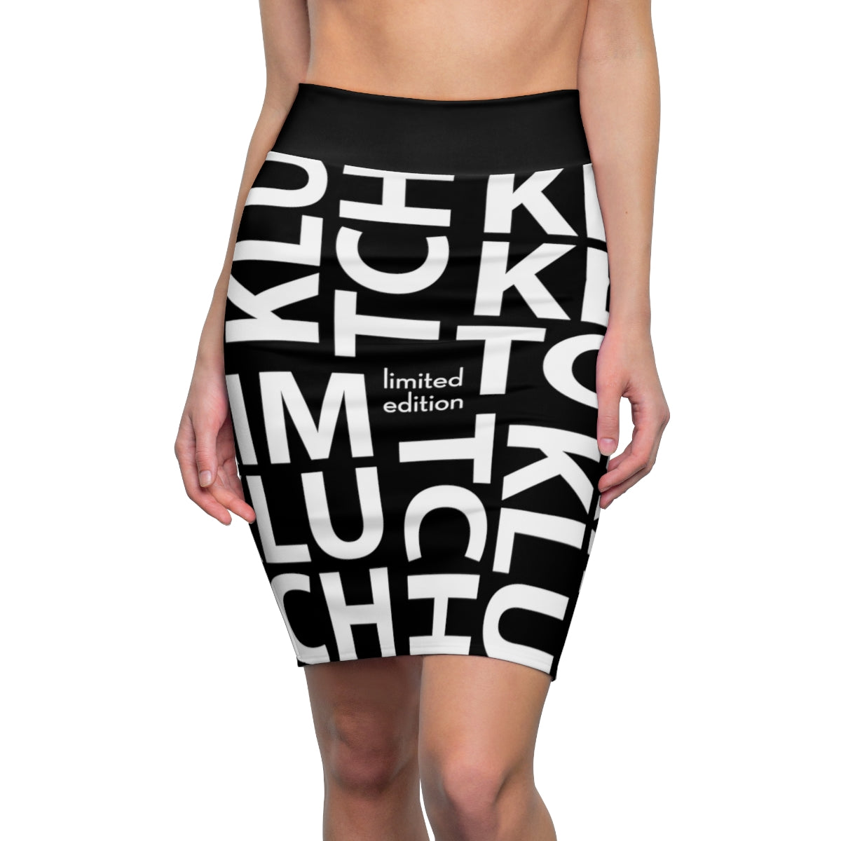 Kim Klutch Women's Overprint Pencil Skirt