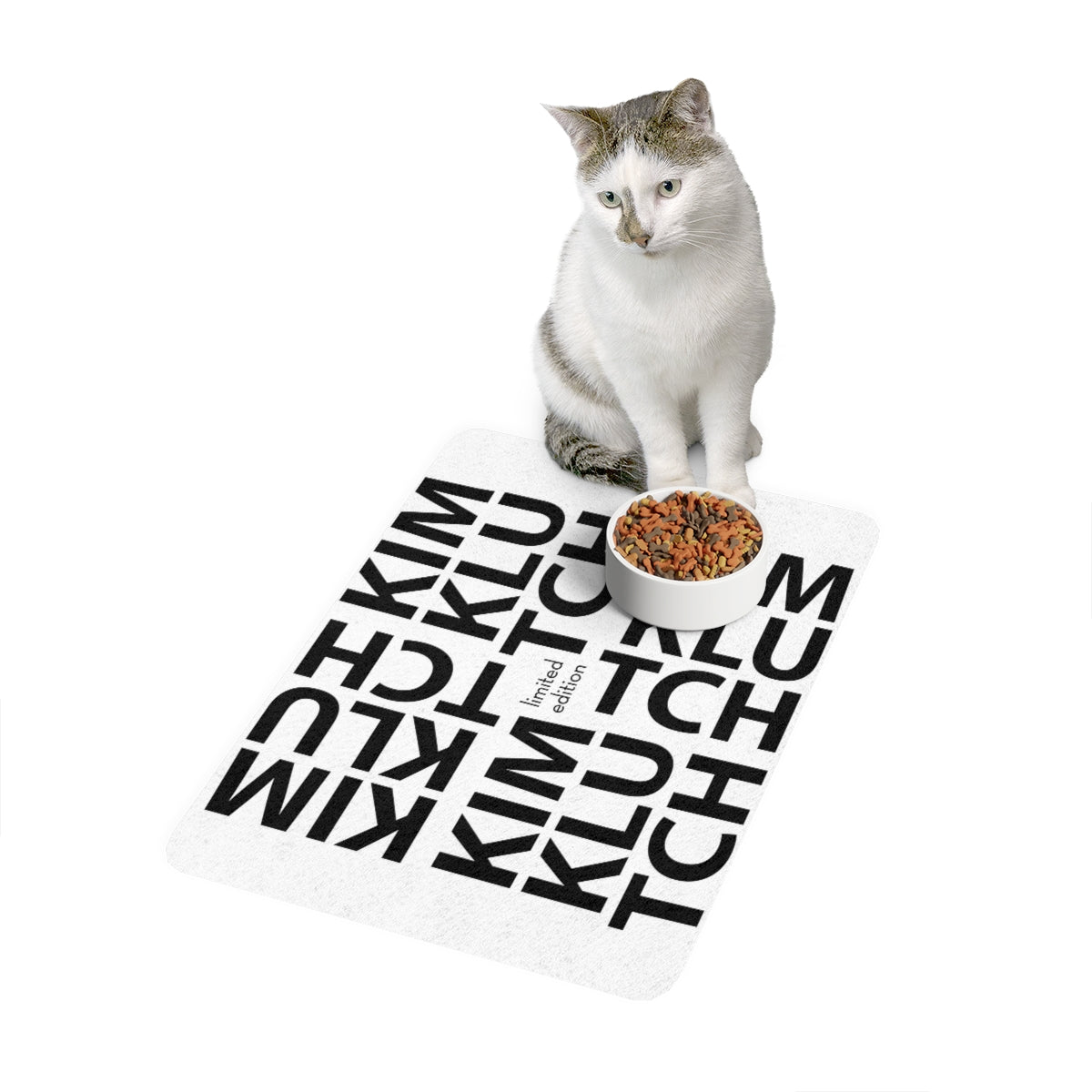 Kim Klutch Designer Pet Food Mat (12x18)