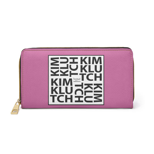 Pink Kim Klutch Zipper Wallet