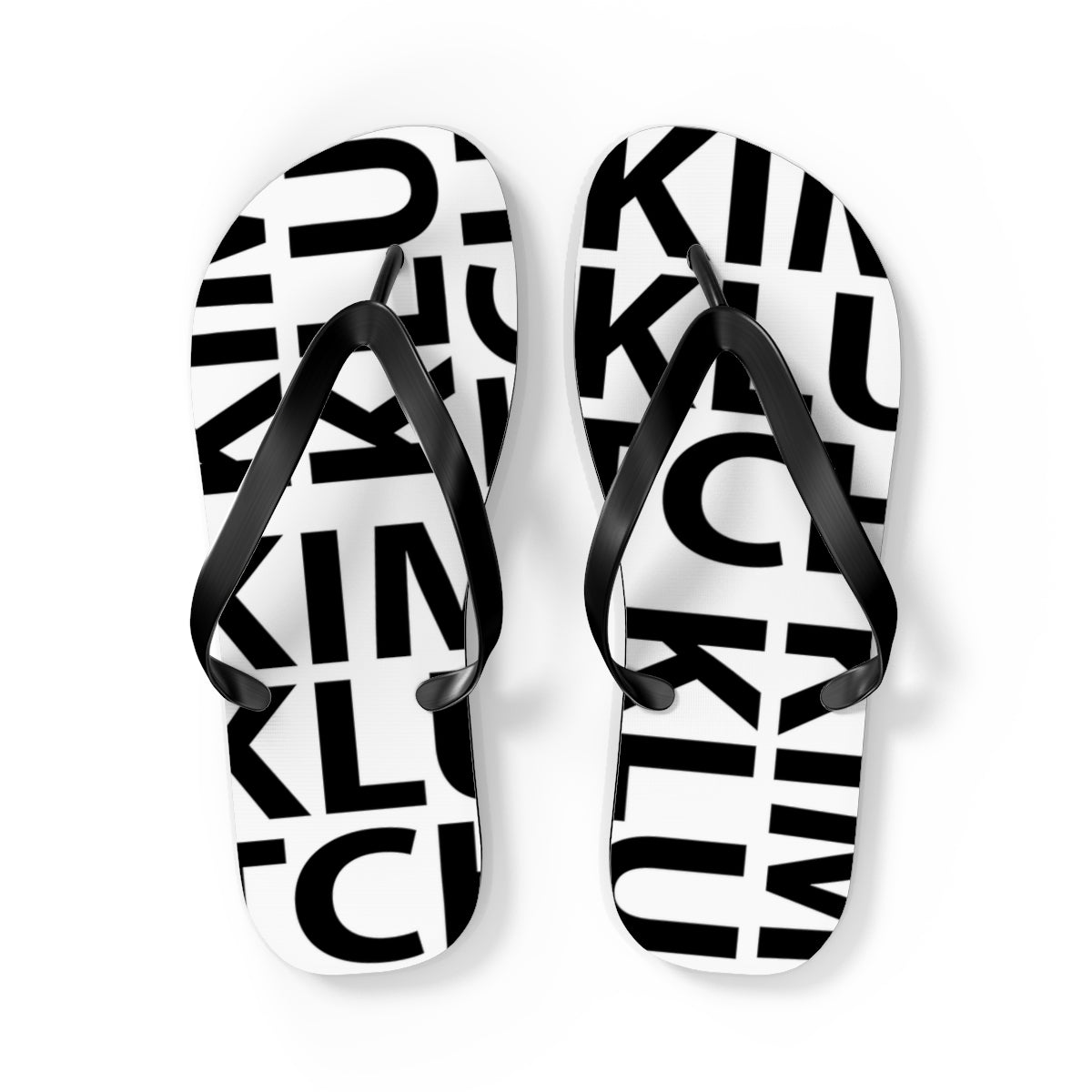 Kim Klutch Overprint Flip Flops