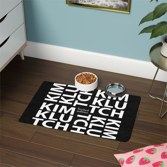 Kim Klutch Designer Pet Food Mat (12x18)