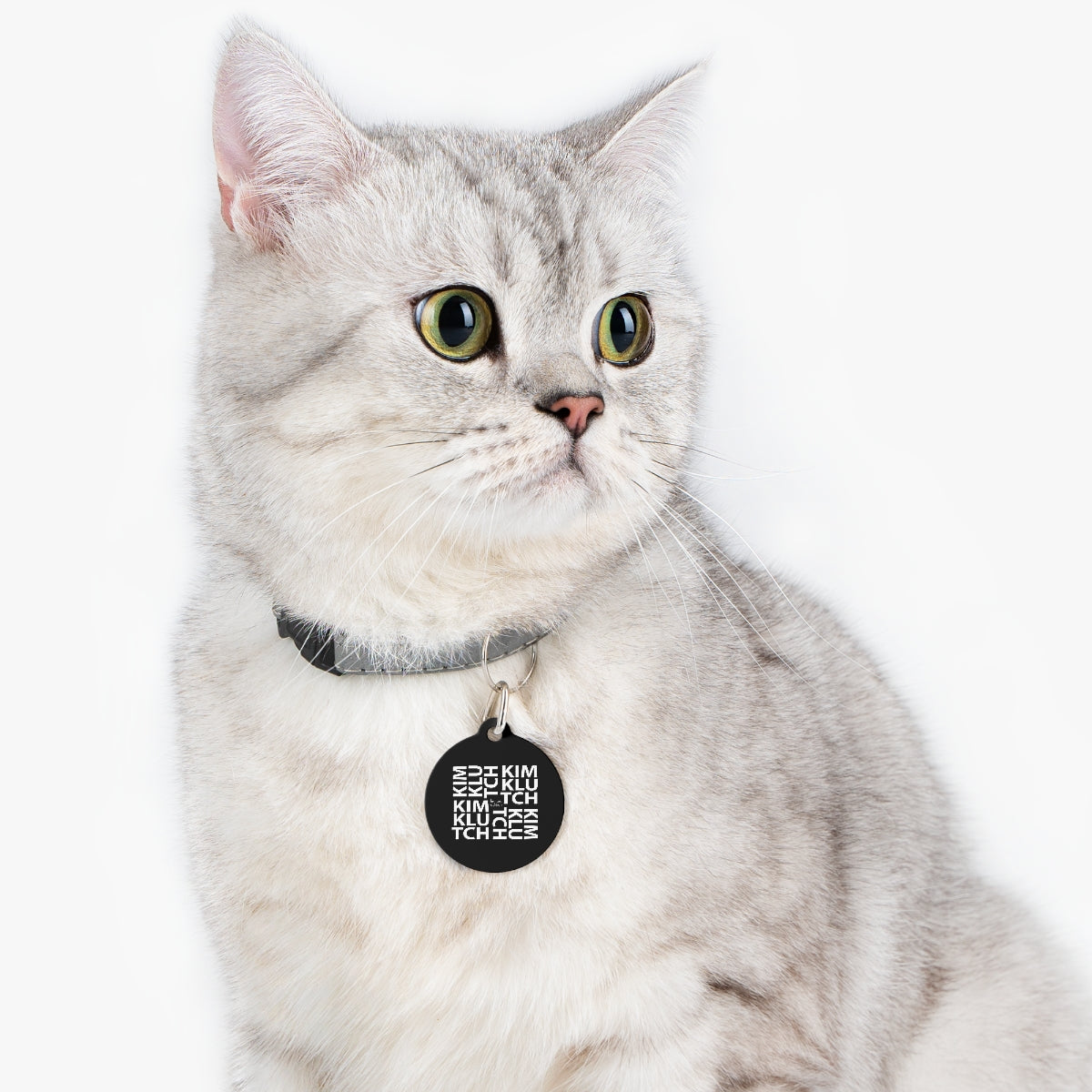 Kim Klutch Black Designer Pet Tag