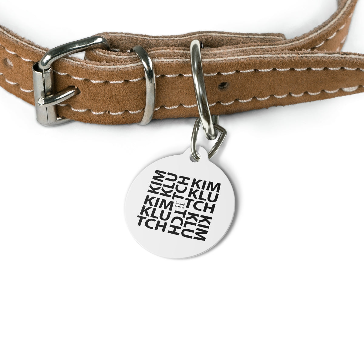 Kim Klutch Overprint Designer Pet Tag