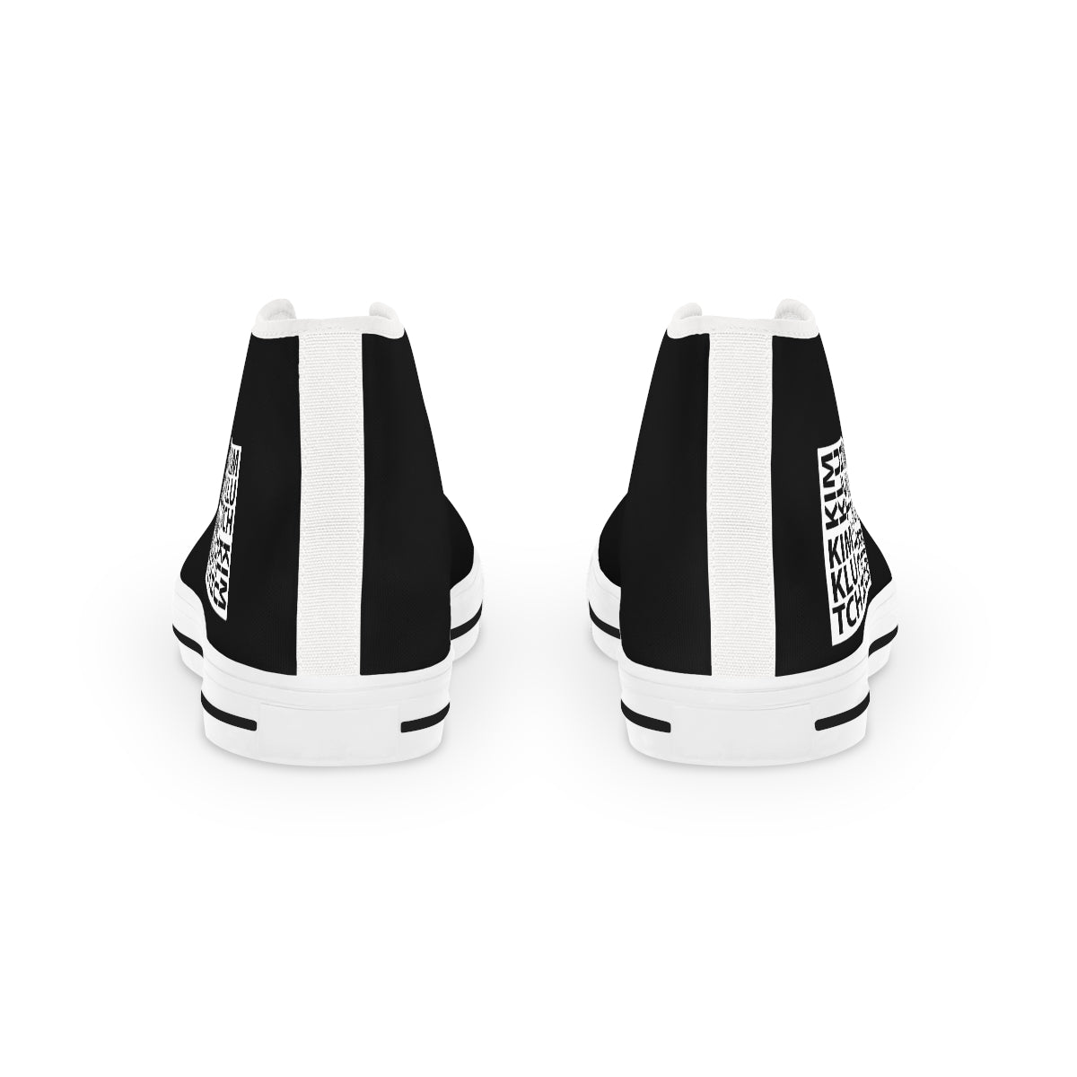 Kim Klutch B&W Men's High Top Sneakers