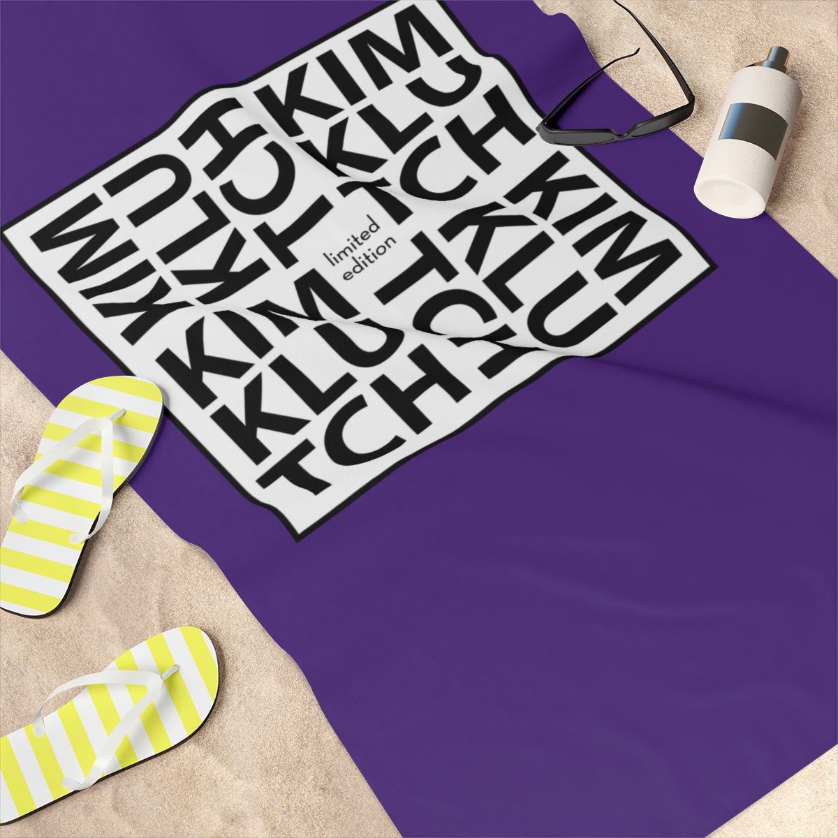 Kim Klutch Designer Beach Towel, 30x60