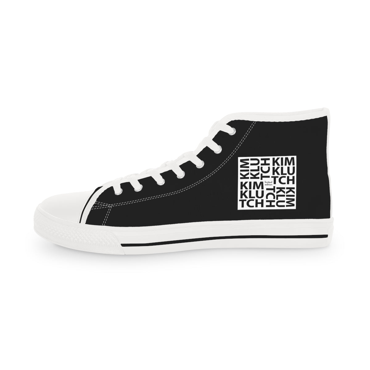 Kim Klutch B&W Men's High Top Sneakers