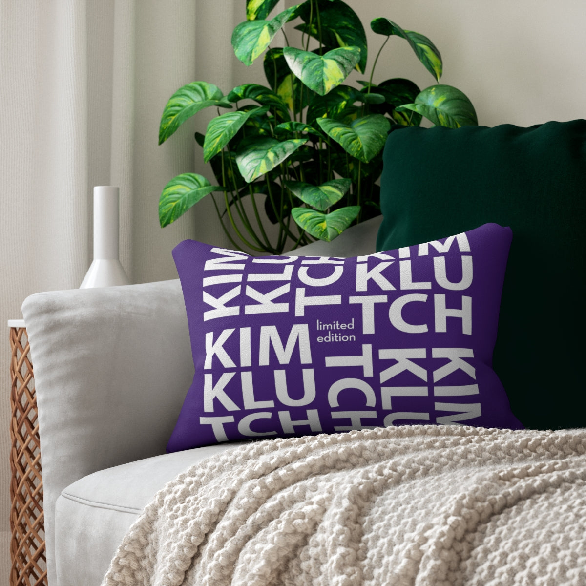 Kim Klutch Spun Polyester Lumbar Pillow