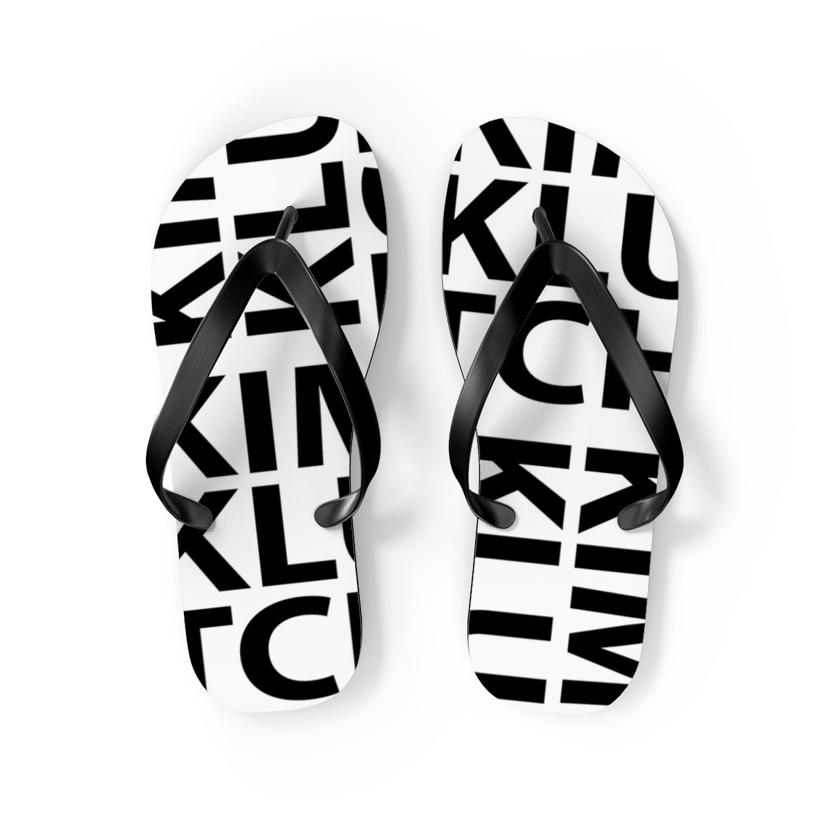 Kim Klutch Overprint Flip Flops