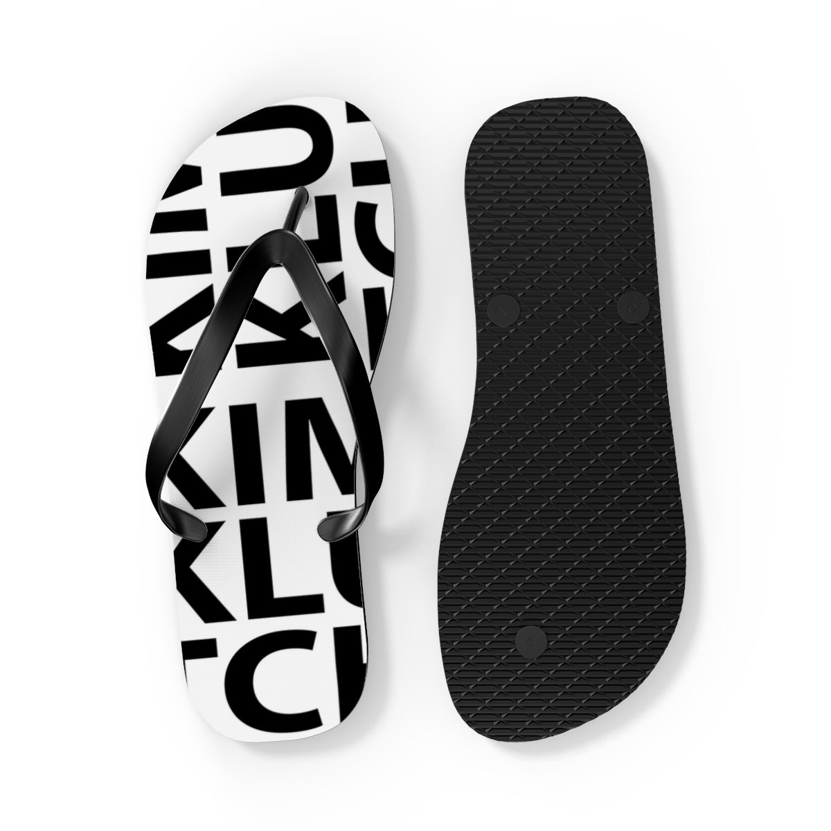 Kim Klutch Overprint Flip Flops