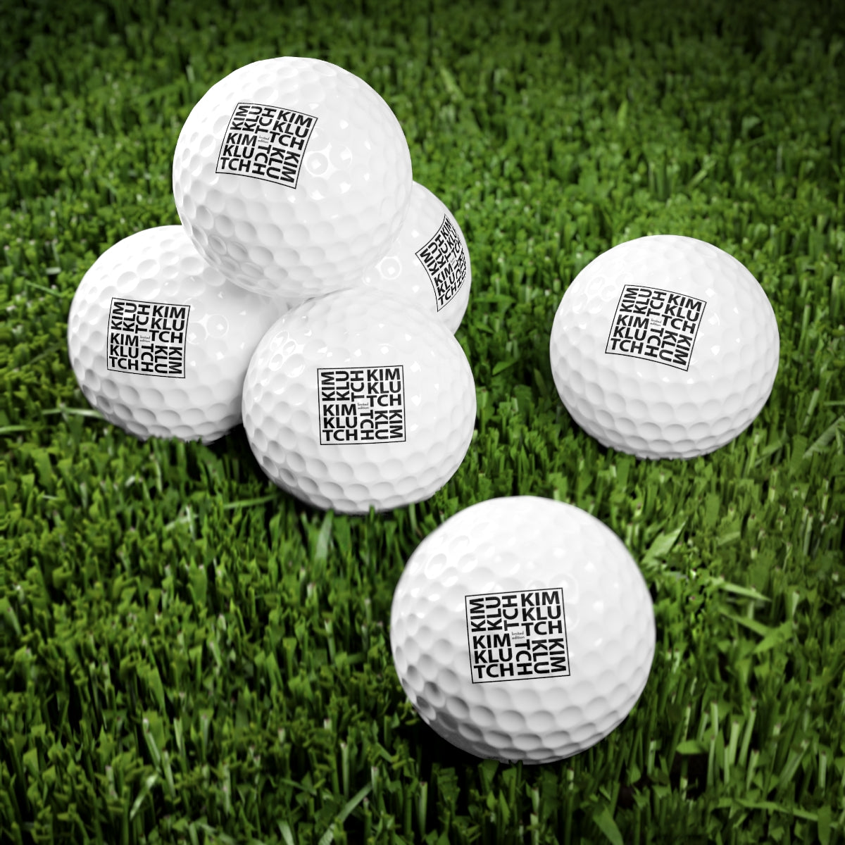 Kim Klutch Golf Balls, 6pcs