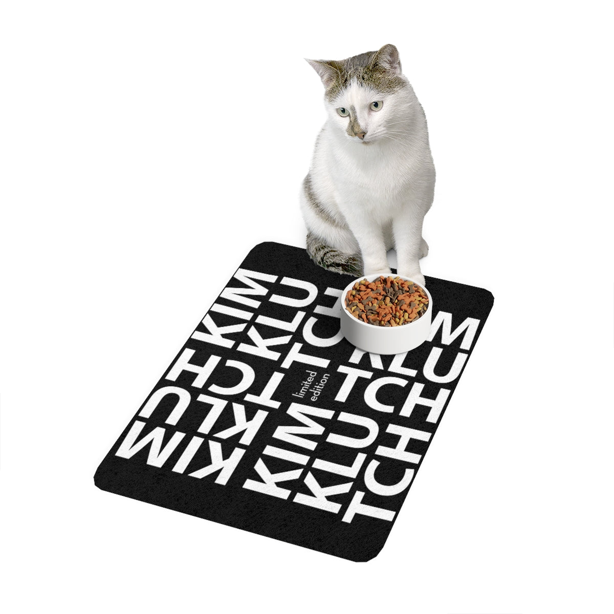 Kim Klutch Designer Pet Food Mat (12x18)