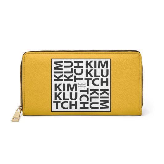 Yellow Kim Klutch Zipper Wallet