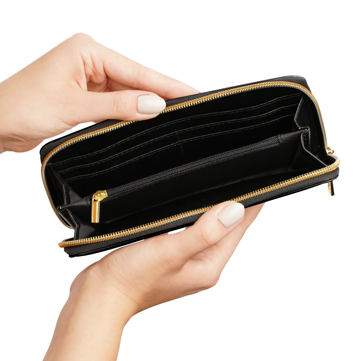 Black Kim Klutch Zipper Wallet