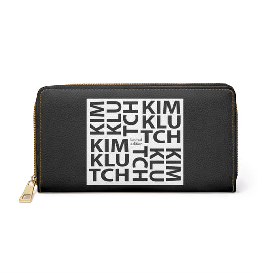 Black Kim Klutch Zipper Wallet