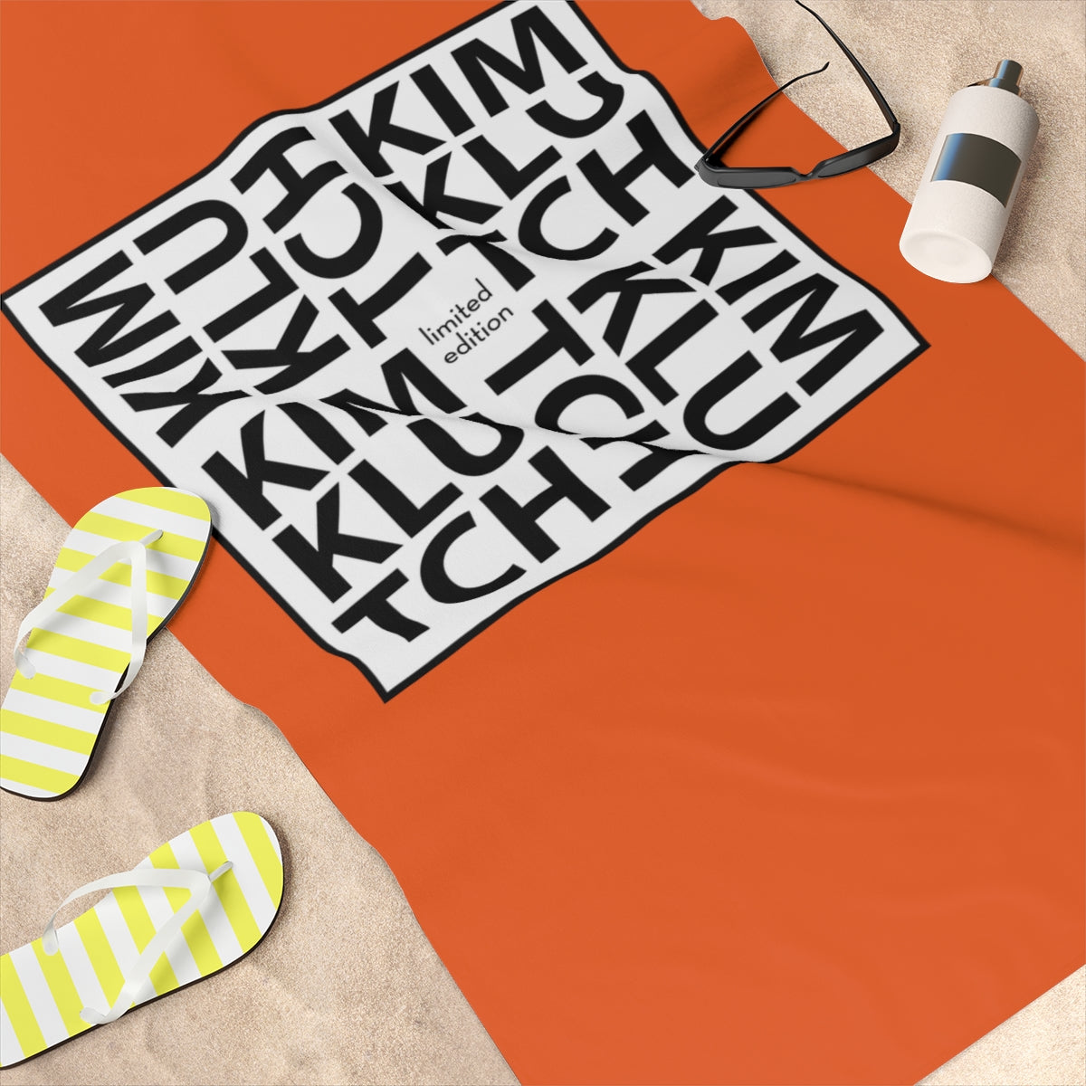 Kim Klutch Designer Beach Towel, 30x60