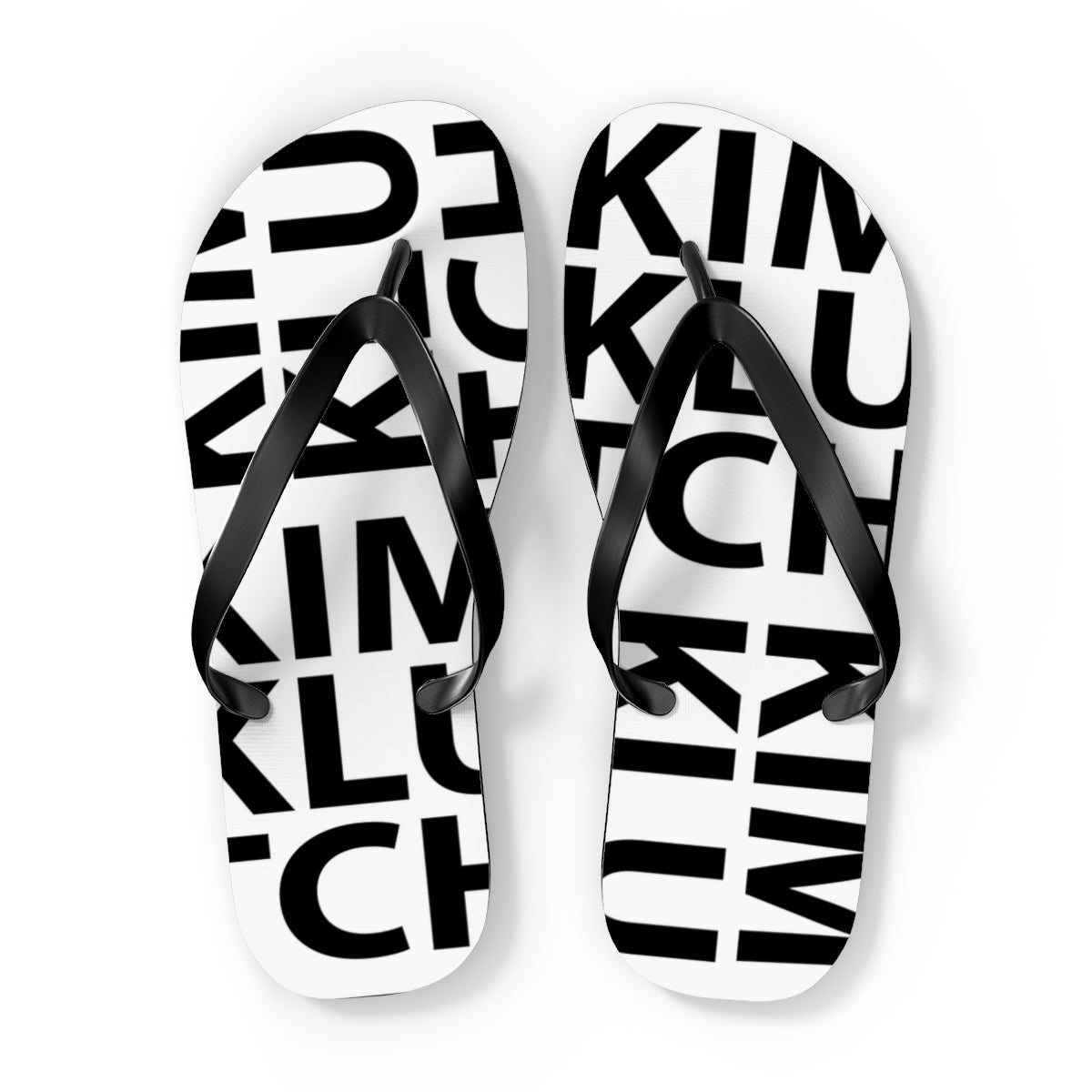 Kim Klutch Overprint Flip Flops