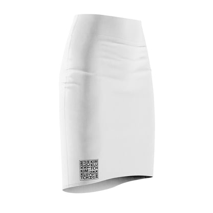 Kim Klutch Women's White Pencil Skirt