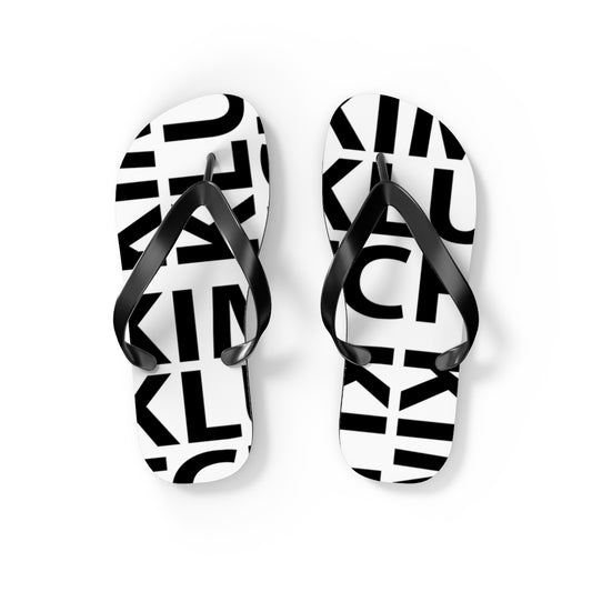 Kim Klutch Overprint Flip Flops