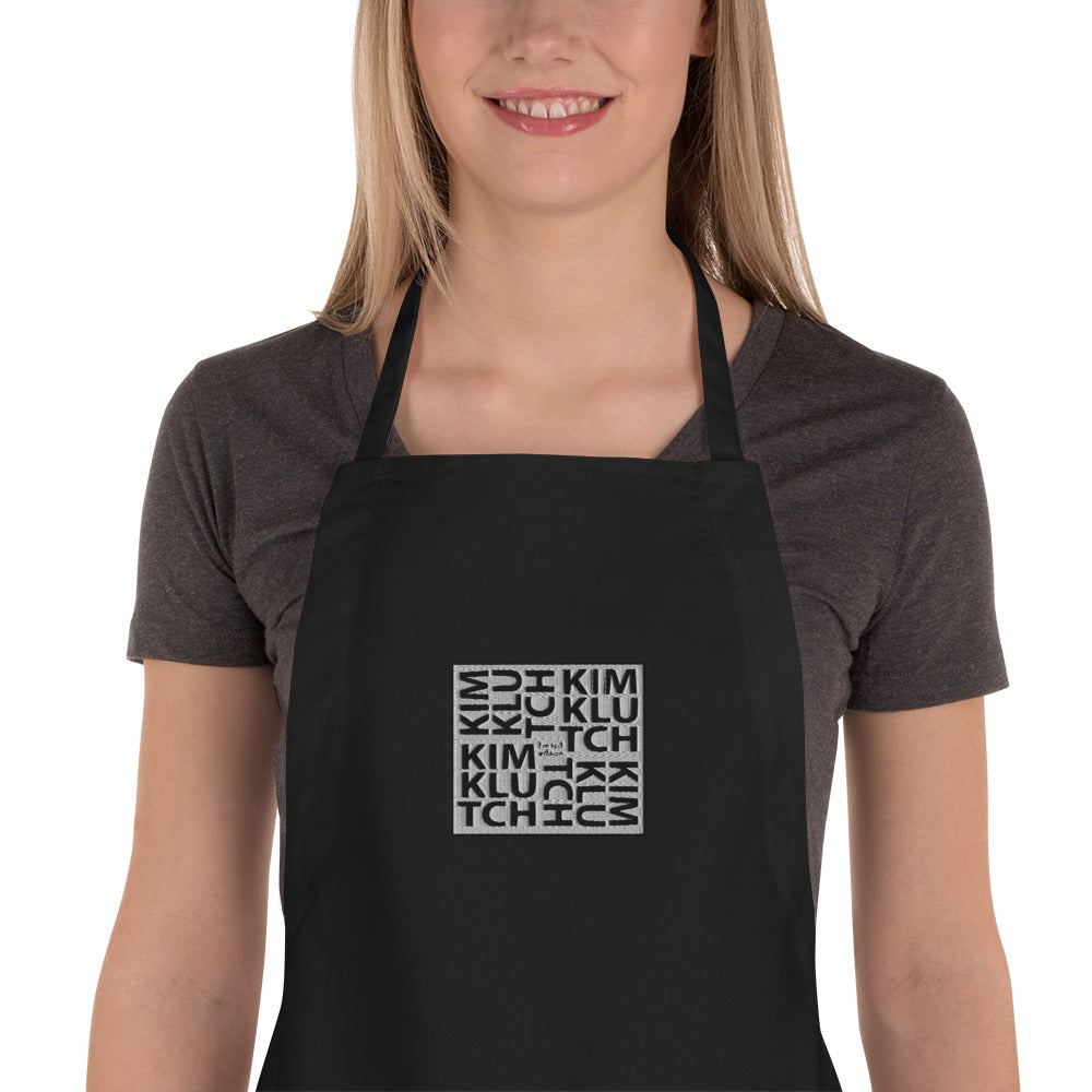 Kim Klutch Embroidered Apron