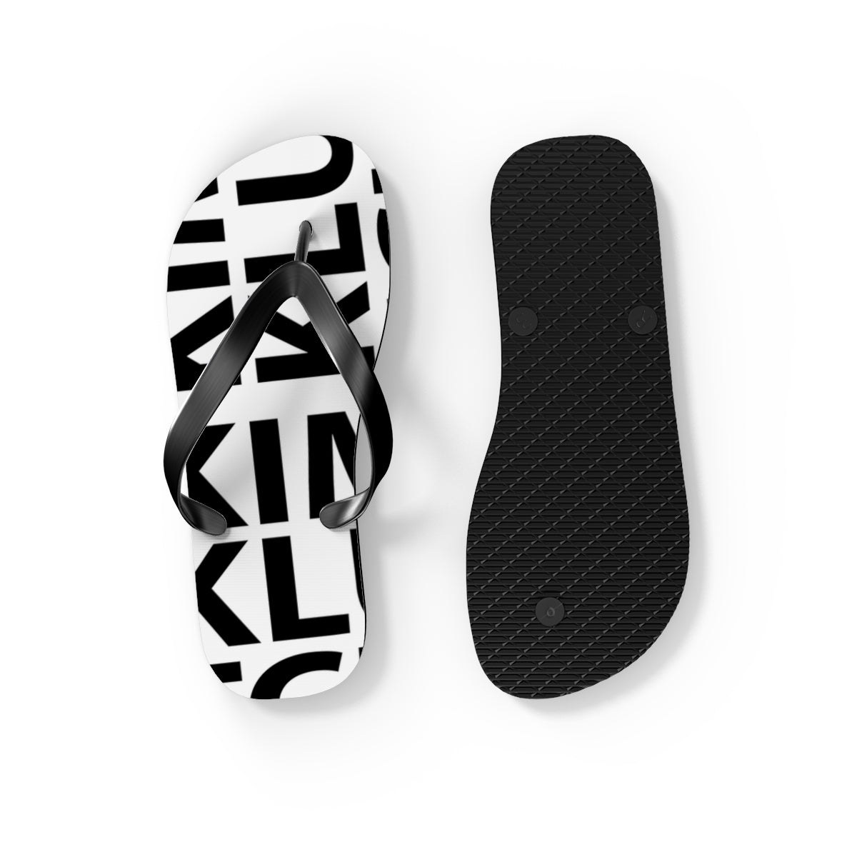 Kim Klutch Overprint Flip Flops