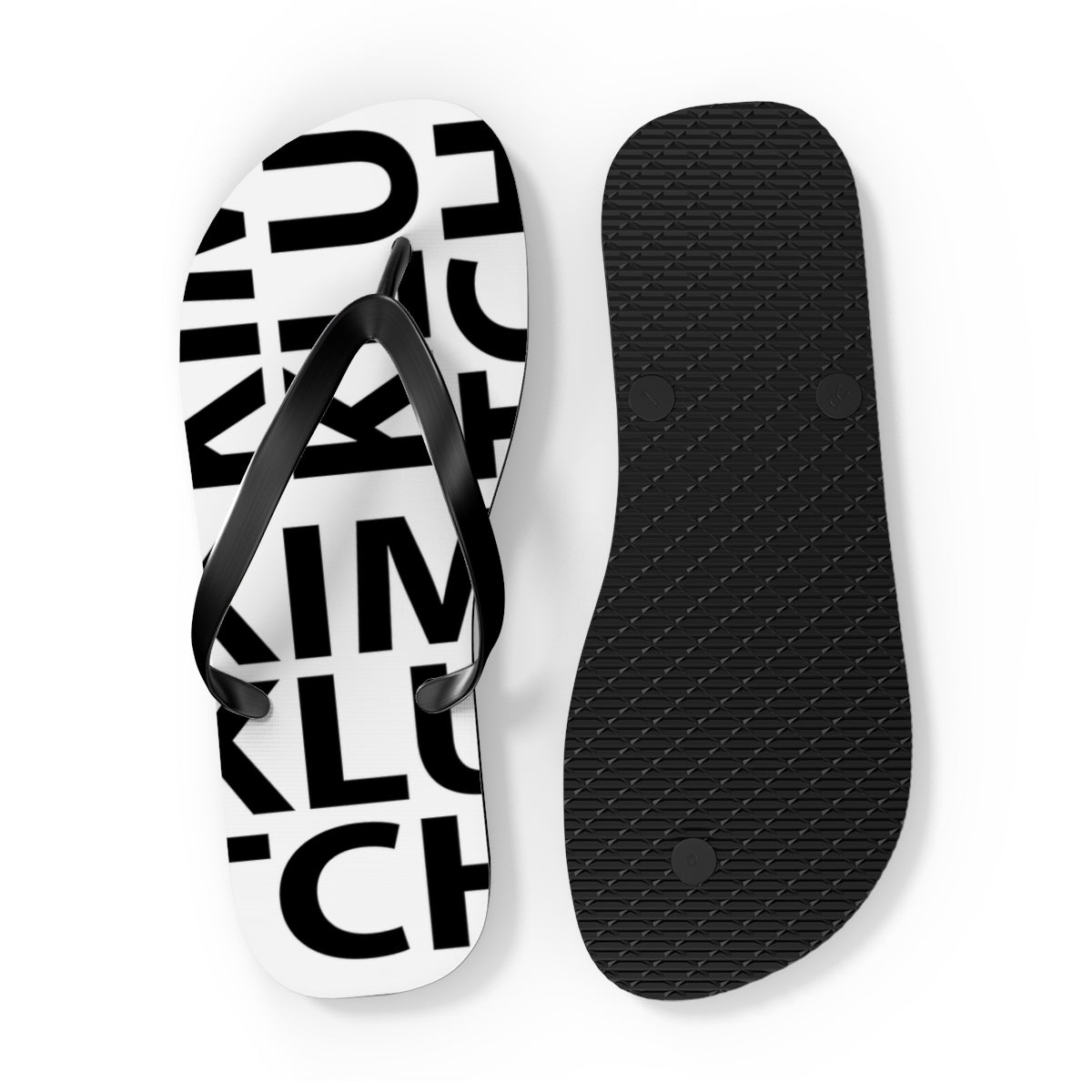 Kim Klutch Overprint Flip Flops